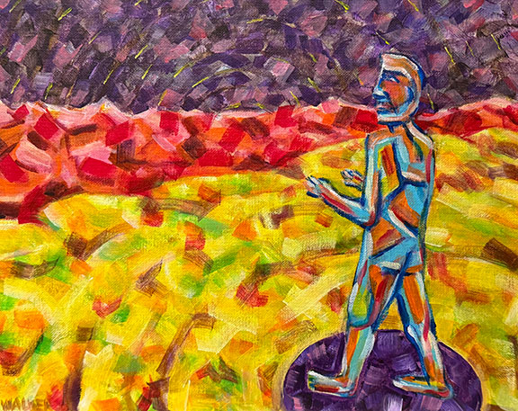 Refraction, painting by Eric Walker